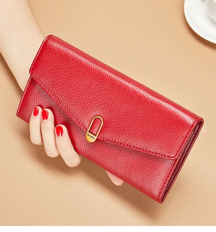 コンパクト 財布 シンプル上質な本革コンパクト長財布