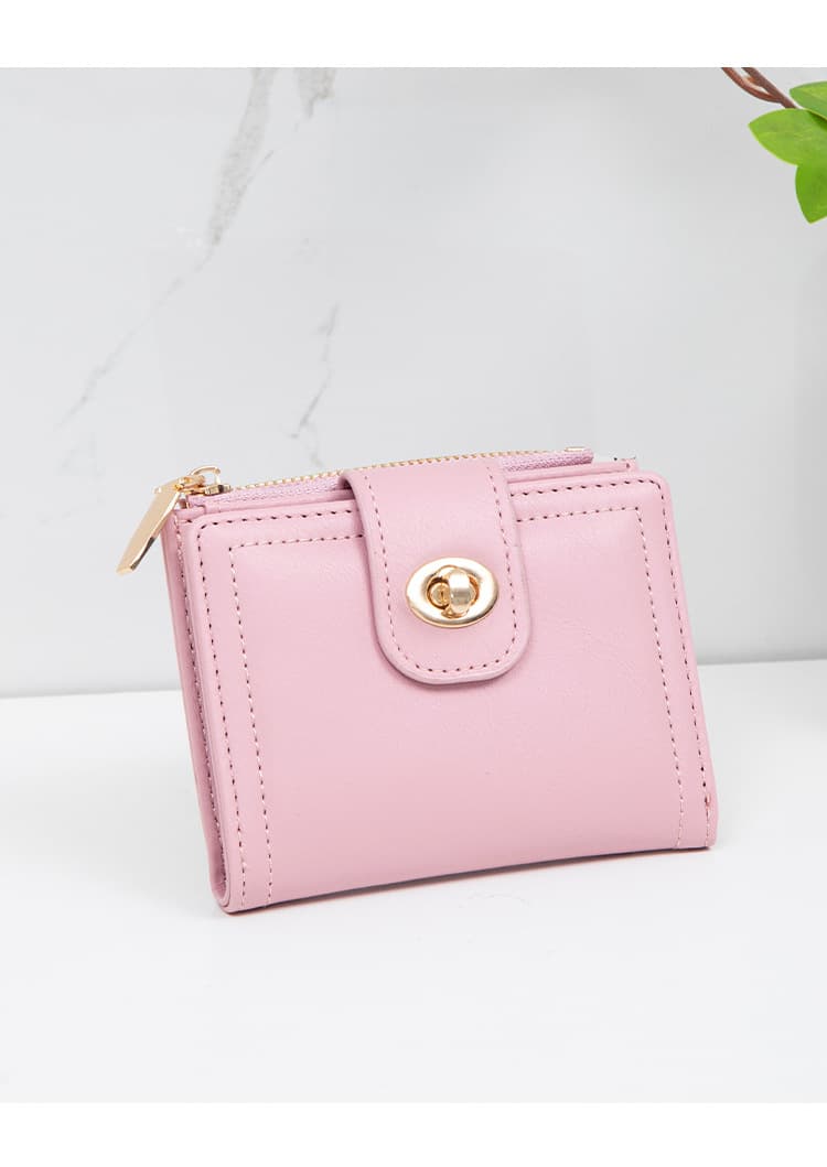 コンパクト 財布 レディース二つ折り財布 多機能カード収納 高級感小銭入れ