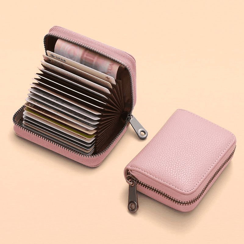 コンパクト 財布 本革ジップアラウンド極薄二つ折り財布