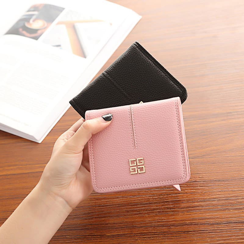 コンパクト 財布 シンプル上品コンパクト二つ折り財布