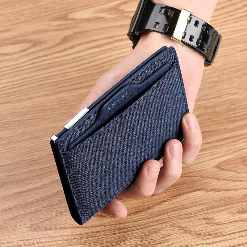 コンパクト財布 洗練された薄型二つ折り財布