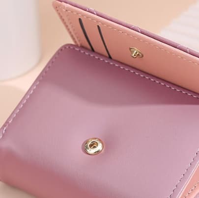 コンパクト 財布 ネコモチーフ シンプル ミニ財布