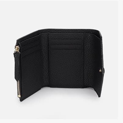 コンパクト 財布 上品シンプル三つ折りミニ財布