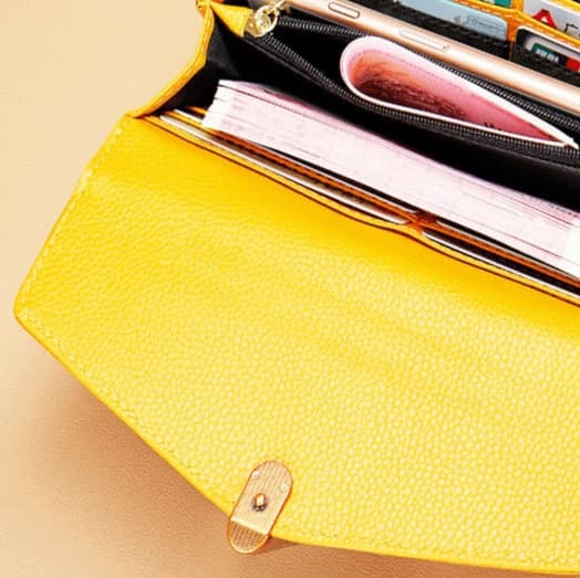 コンパクト 財布 シンプル上質な本革コンパクト長財布