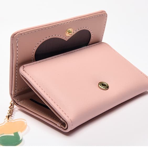 コンパクト 財布 チューリップ柄 ミニマル三つ折り財布