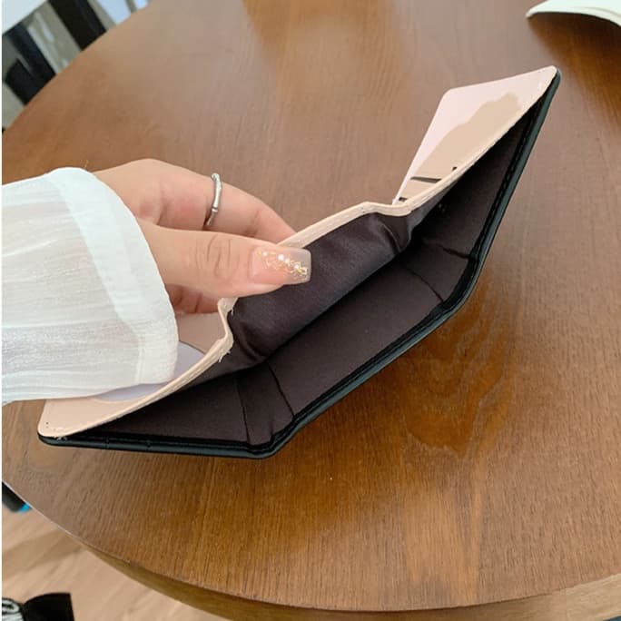 コンパクト 財布 リボンモチーフ 三つ折り コンパクト財布