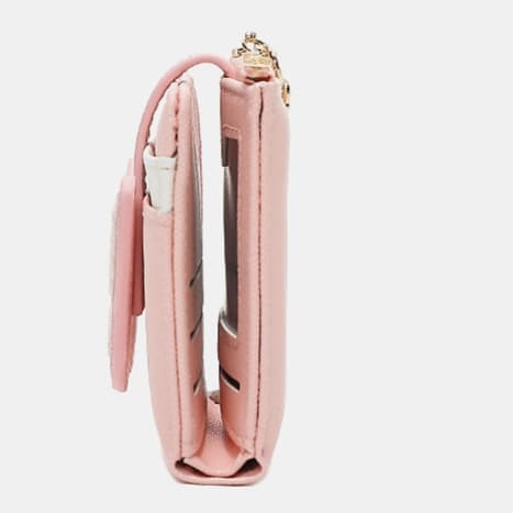 コンパクト 財布 大人可愛い蝶々二つ折りミニ財布