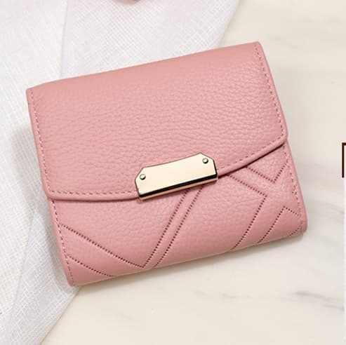 コンパクト 財布 上品な幾何学模様がま口財布