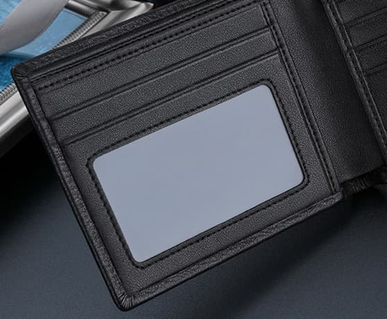 コンパクト 財布 上質な牛革使い コンパクト二つ折り財布