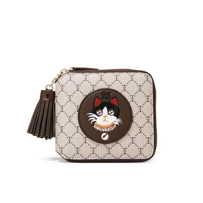 コンパクト 財布 猫モチーフ コンパクト財布