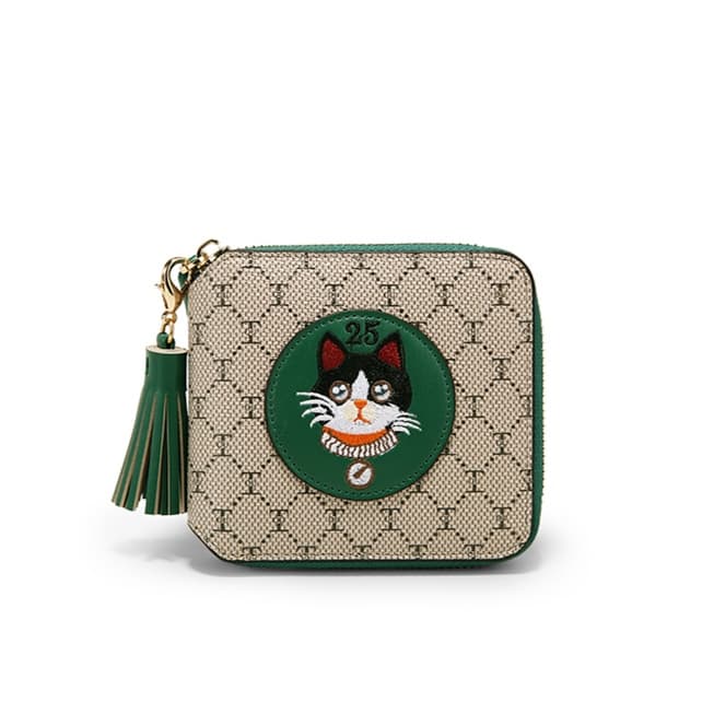コンパクト 財布 猫モチーフ コンパクト財布