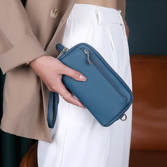 コンパクト 財布 多機能ポケット付き ソフトレザー財布