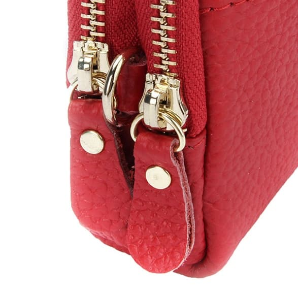 コンパクト 財布 多機能ポケット付き ソフトレザー財布