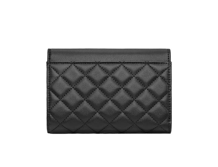 コンパクト 財布 三つ折り キルティングデザイン三つ折りミニ財布