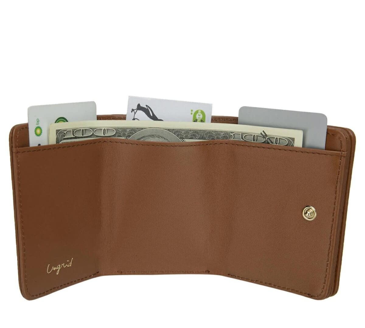 コンパクト 財布 三つ折り 細やかな縫製の上質ミニ財布