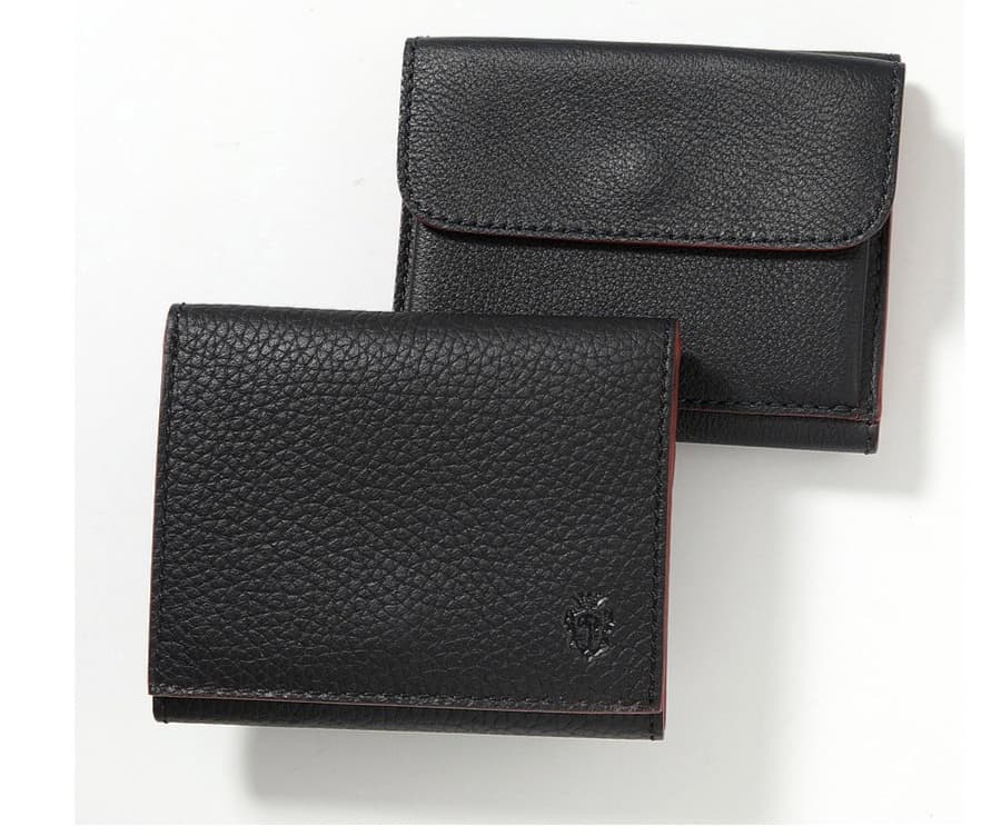 コンパクト 財布 三つ折り 上質レザー三つ折りコンパクト財布