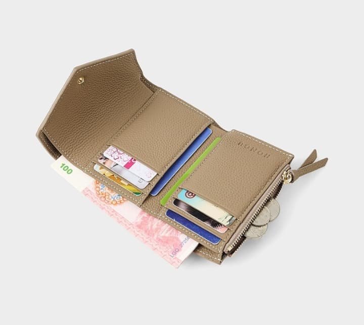 コンパクト 財布 三つ折り 多機能ミニ財布