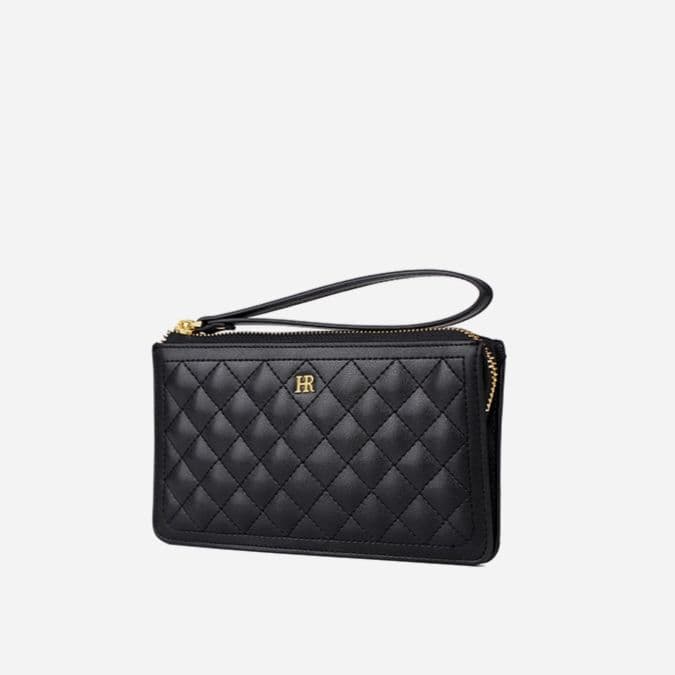 コンパクト 財布 キルティングステッチのコンパクト長財布