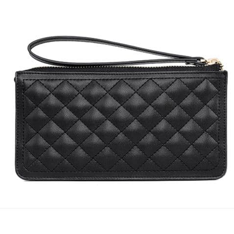 コンパクト 財布 キルティングステッチのコンパクト長財布