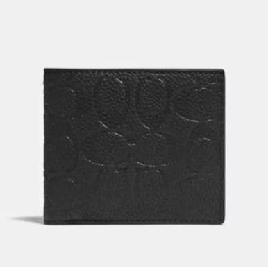 コンパクト 財布 上質型押し革 二つ折りコンパクト財布