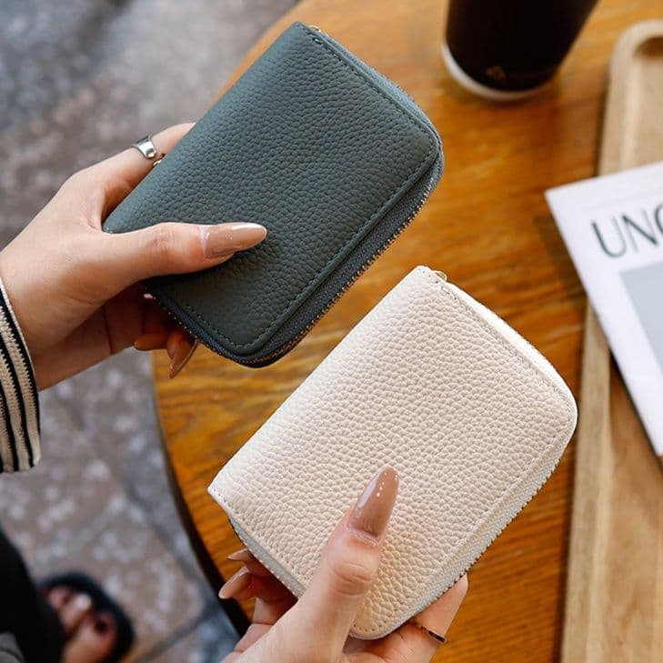 コンパクト 財布 上質レザー 蛇腹式カードホルダー財布