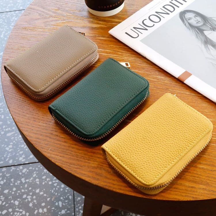 コンパクト 財布 上質レザー 蛇腹式カードホルダー財布
