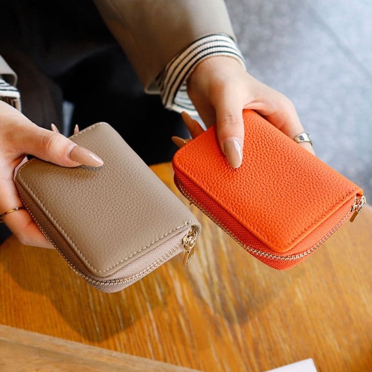 コンパクト 財布 上質レザー 蛇腹式カードホルダー財布