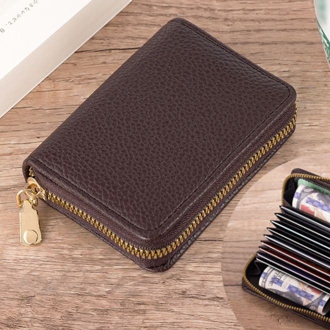 コンパクト 財布 多機能ジップミニ財布