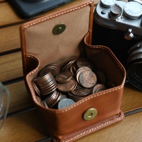 コンパクト 財布 本革職人仕立て 極薄二つ折り財布