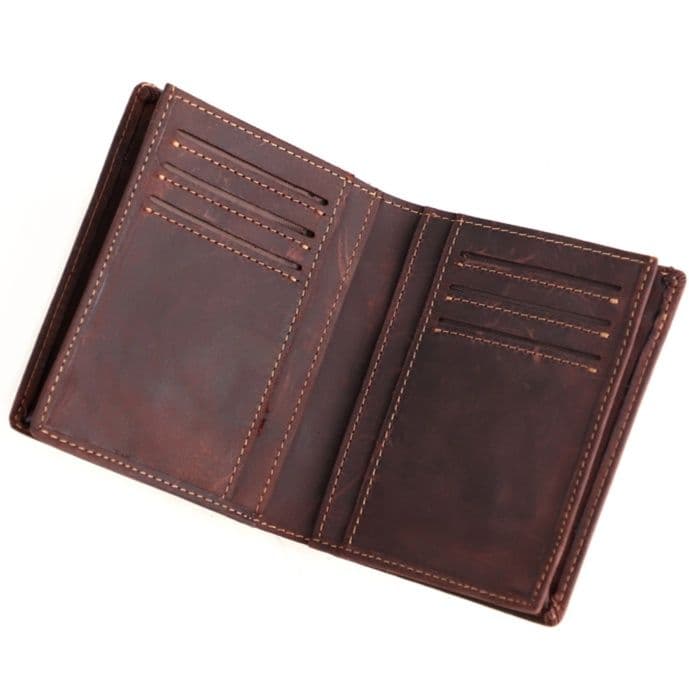 コンパクト 財布 職人手縫い本革二つ折り財布