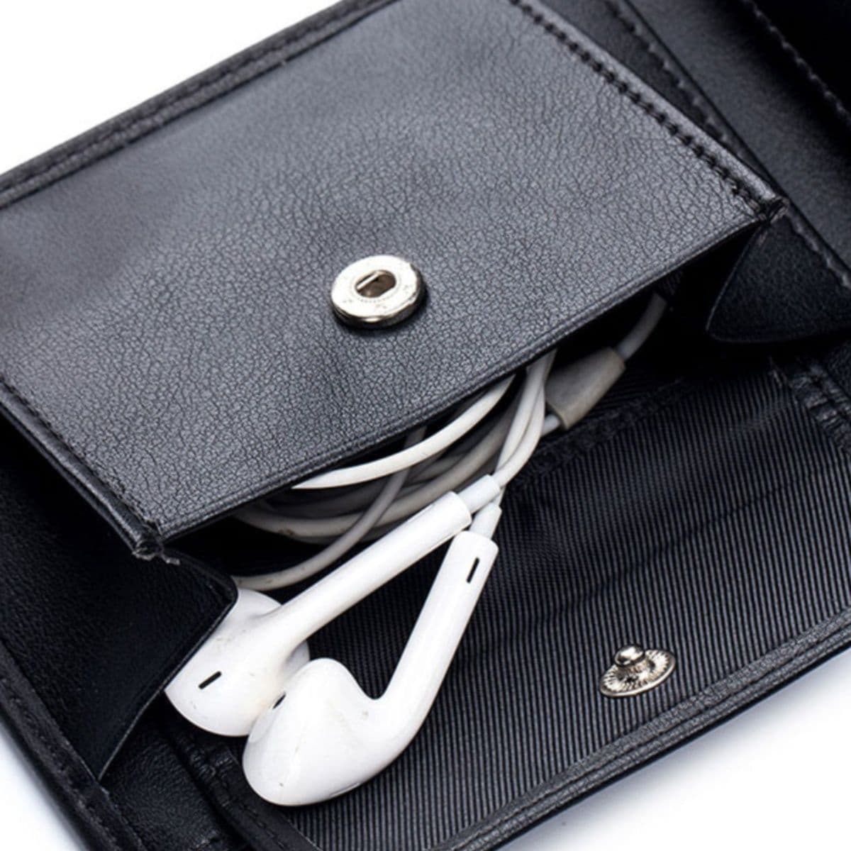 コンパクト 財布 多機能カード収納 本革二つ折り財布