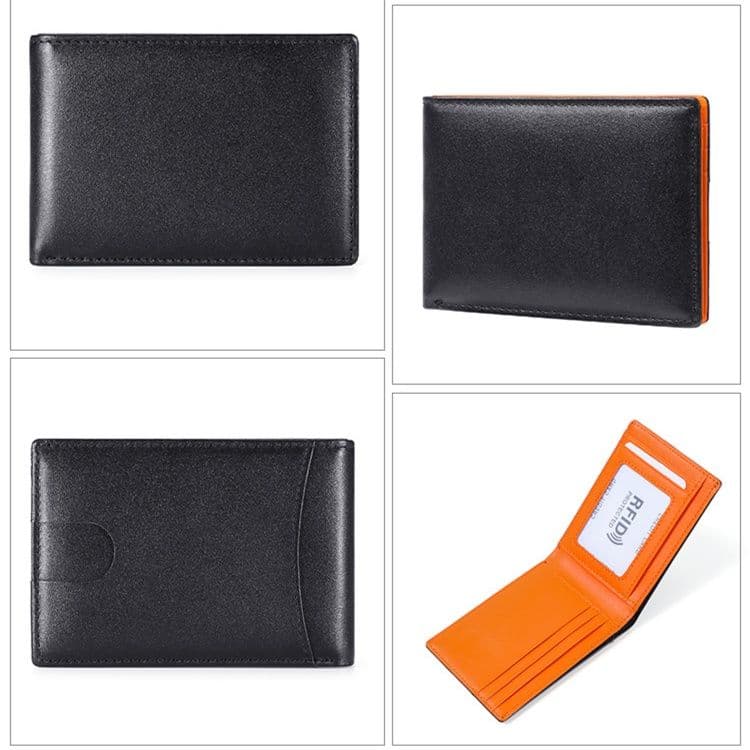 コンパクト 財布 シンプル洗練二つ折り財布