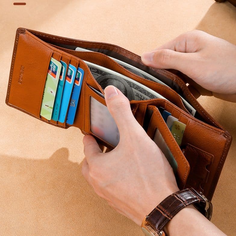 コンパクト 財布 双層大容量コンパクト三つ折り財布