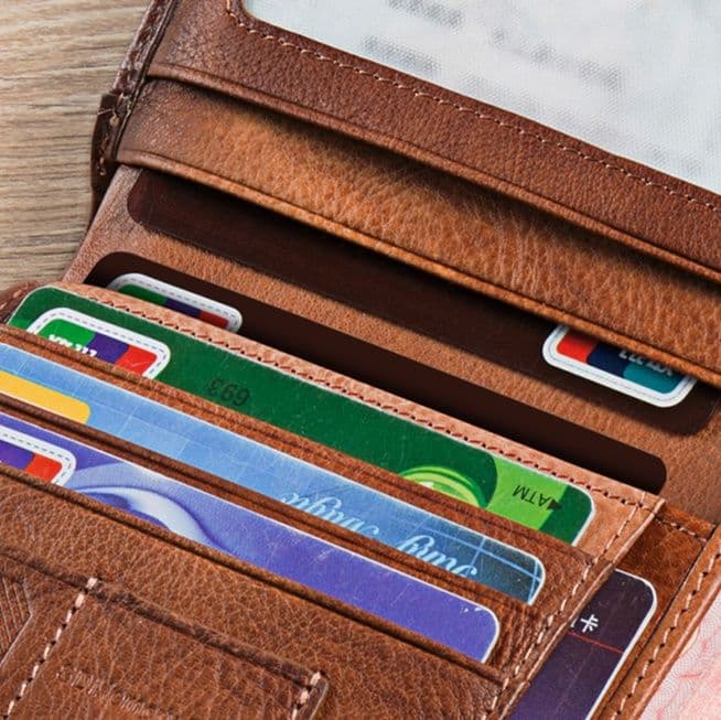 コンパクト 財布 高級本革二つ折りミニマム財布