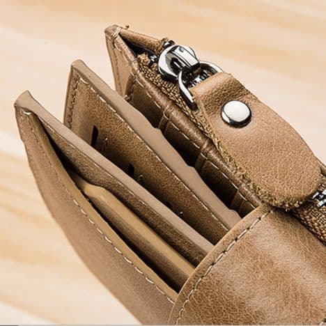 コンパクト 財布 機能的な多ポケット二つ折り財布