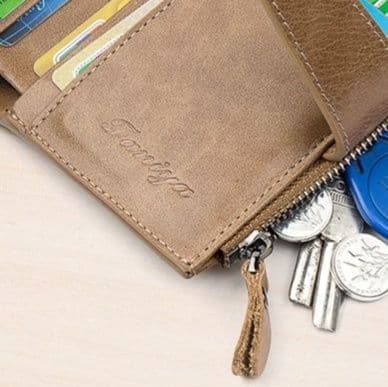 コンパクト 財布 機能的な多ポケット二つ折り財布