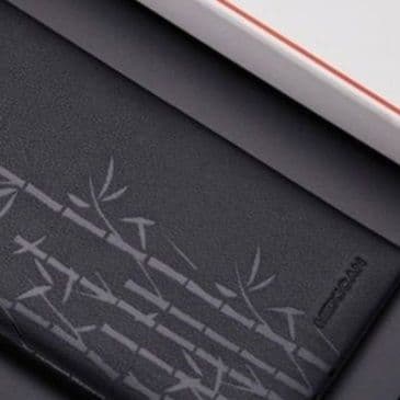 コンパクト 財布 竹模様 薄型長財布