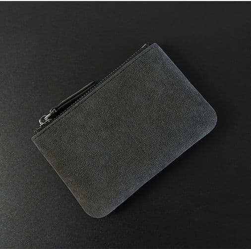 コンパクト 財布 スエード調ミニマル財布