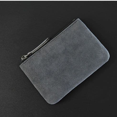コンパクト 財布 スエード調ミニマル財布