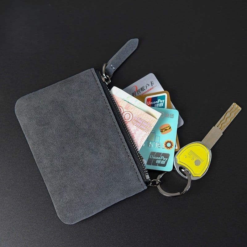 コンパクト 財布 スエード調ミニマル財布