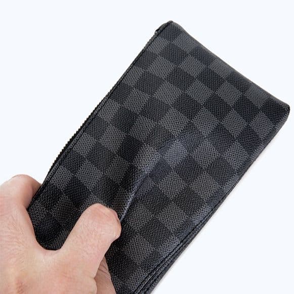 コンパクト 財布 防水格子柄クラッチ財布