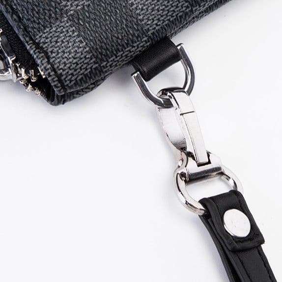 コンパクト 財布 防水格子柄クラッチ財布