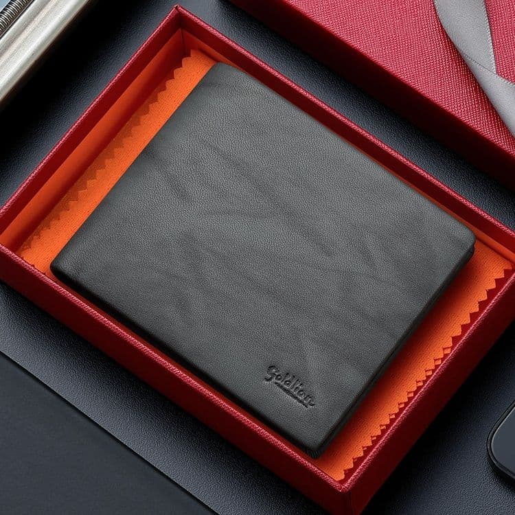 コンパクト 財布 上質レザー 二つ折り財布