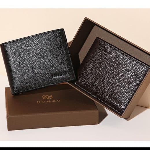 コンパクト 財布 上質牛革 薄型二つ折り財布
