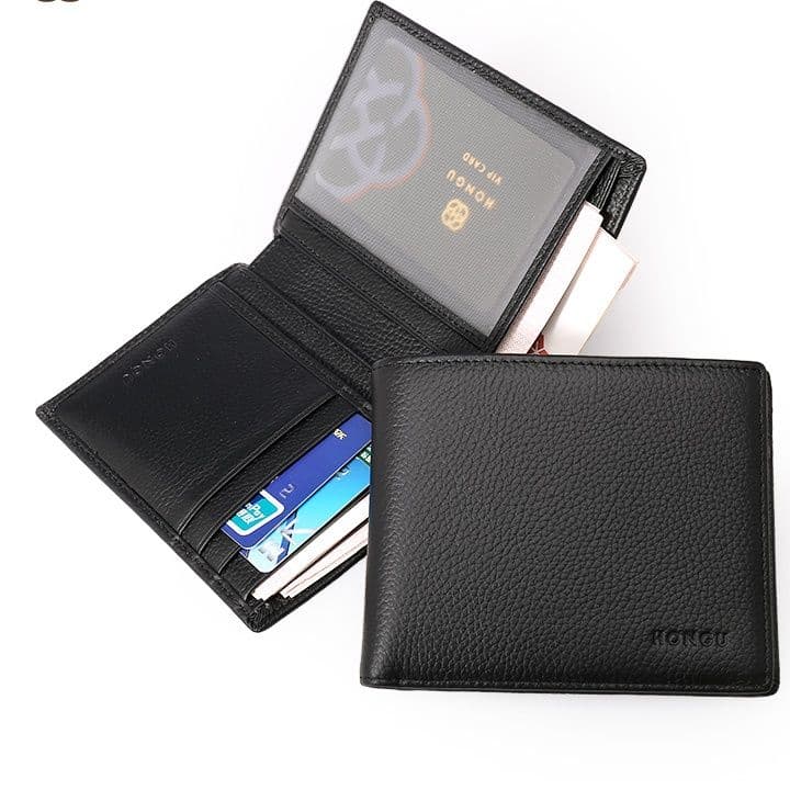 コンパクト 財布 上質牛革 薄型二つ折り財布