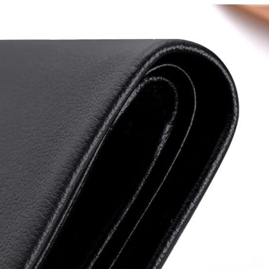 コンパクト 財布 上質レザー薄型二つ折り紳士財布