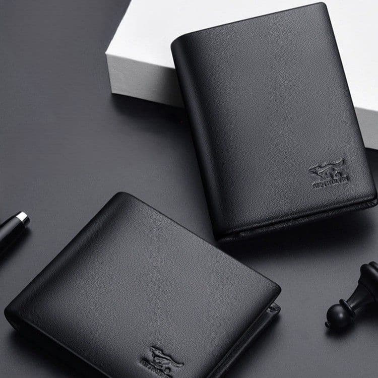 コンパクト 財布 上質革スリム二つ折り紳士財布