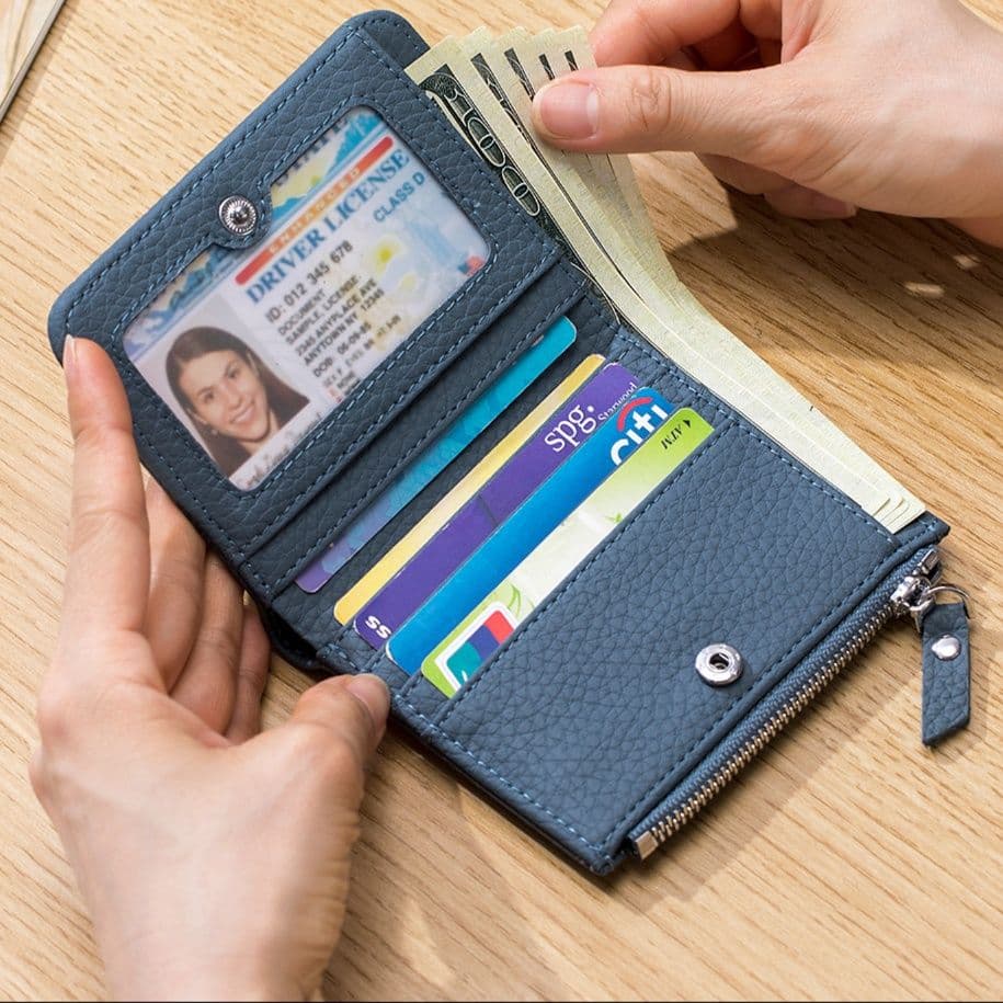 コンパクト 財布 スキミング防止 本革ミニ財布