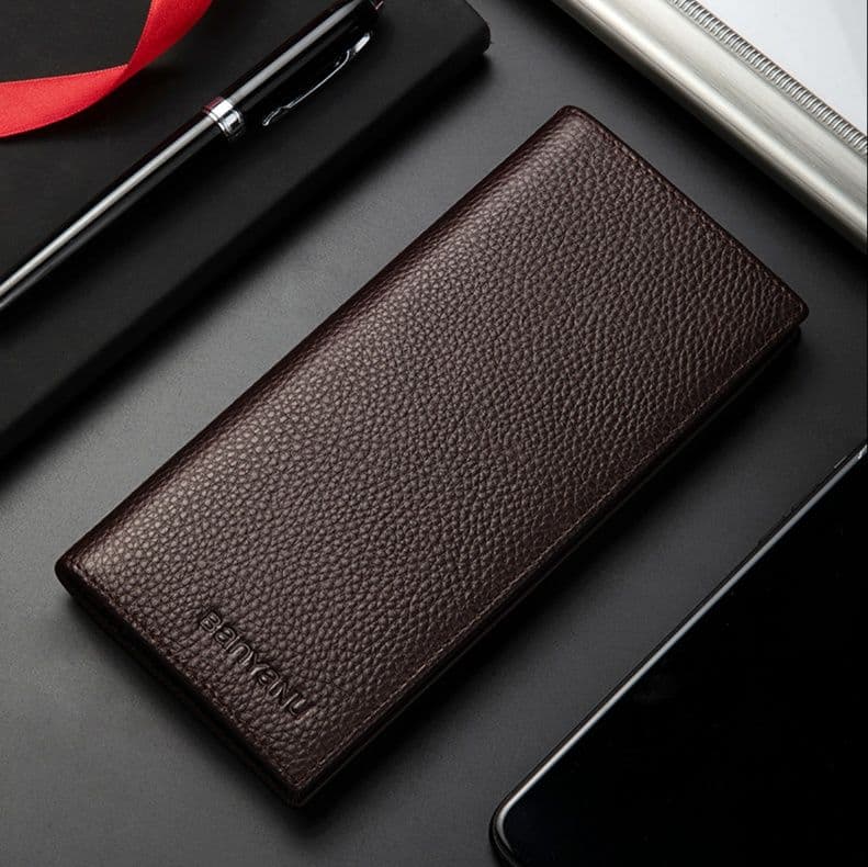 コンパクト 財布 上質本革スリム長財布