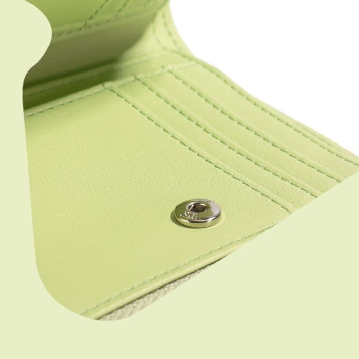 コンパクト 財布 パッチワーク波型ミニ財布